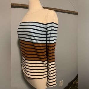 Striped J Crew long sleeve shirt NWOT